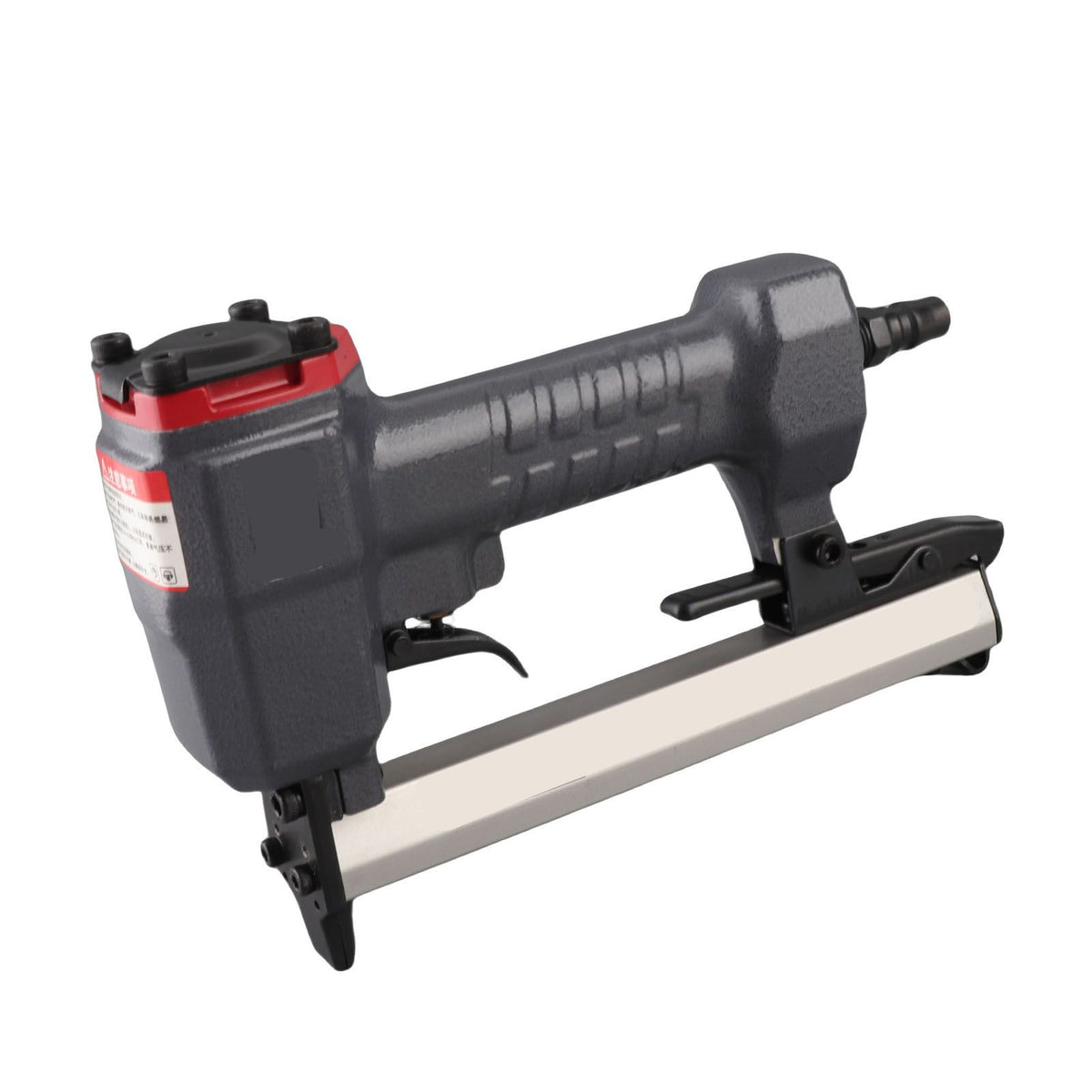 Pneumatic Nailer U Shape Air Nailer with Wrench Portable Nail Stapler Holds 100 Nails for Woodworking Flooring Roofing