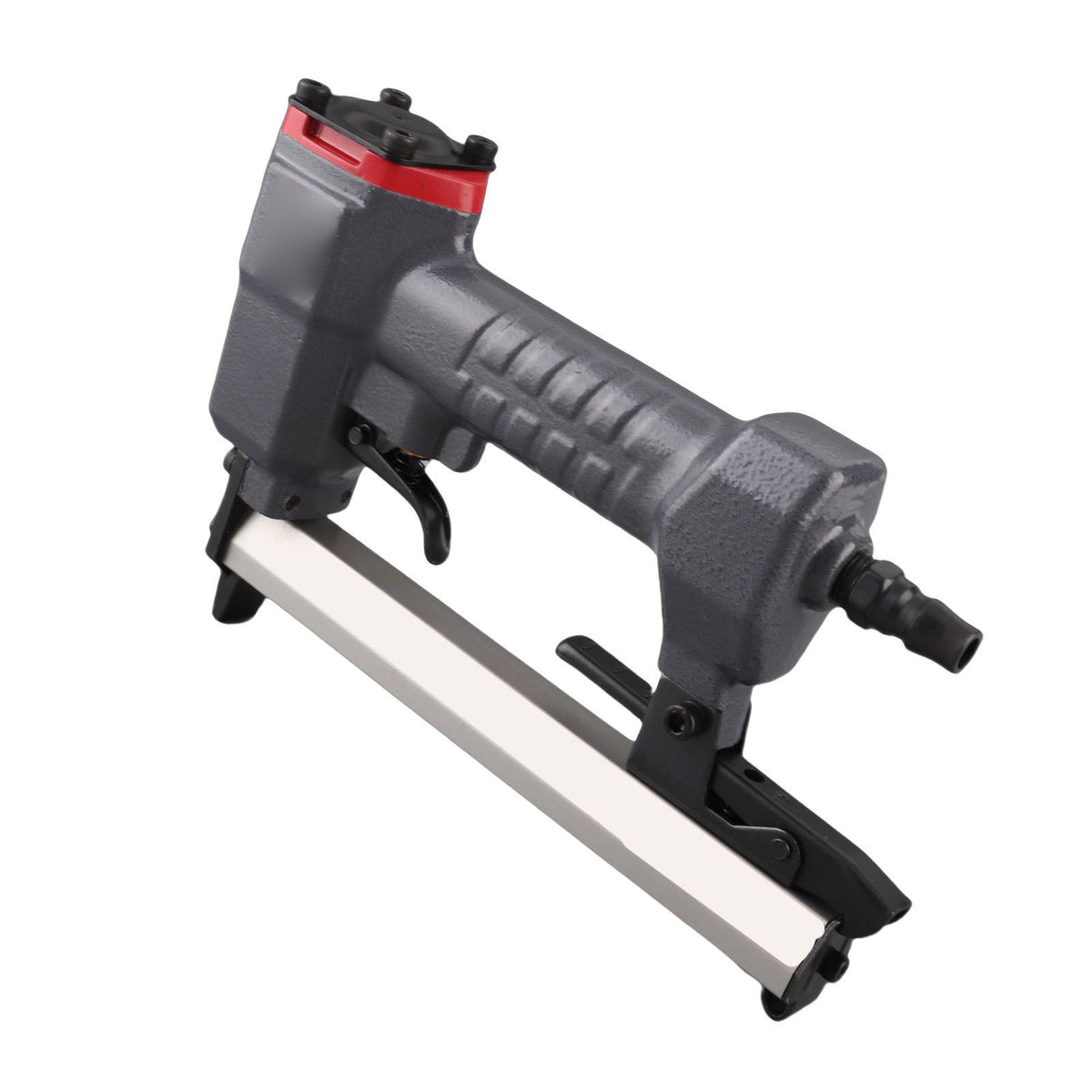 Pneumatic Nailer U Shape Air Nailer with Wrench Portable Nail Stapler Holds 100 Nails for Woodworking Flooring Roofing
