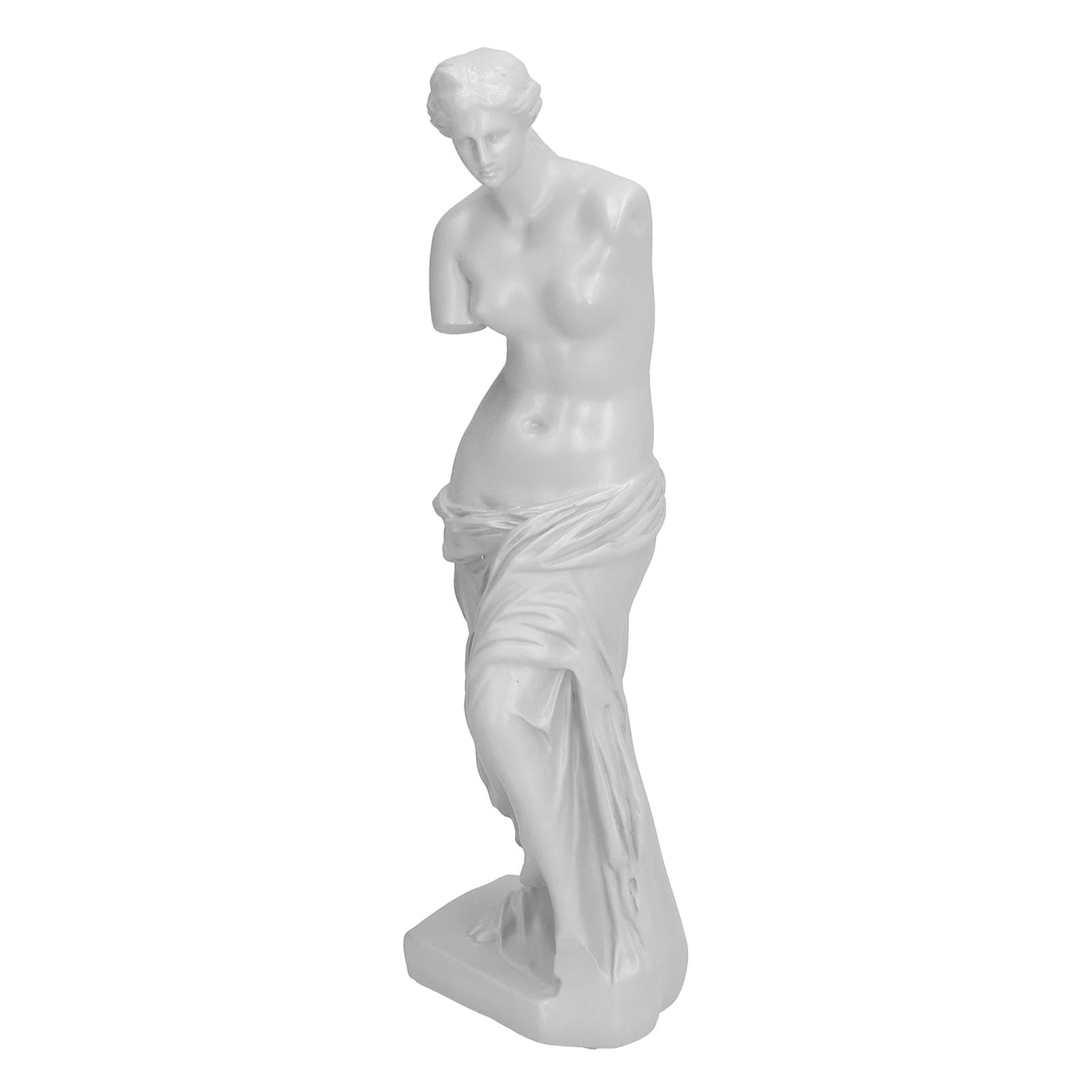 Character Figurine Mini Goddess Broken Arm Sculpture Tabletop Ornament for Living Room OfficeSmall (White)