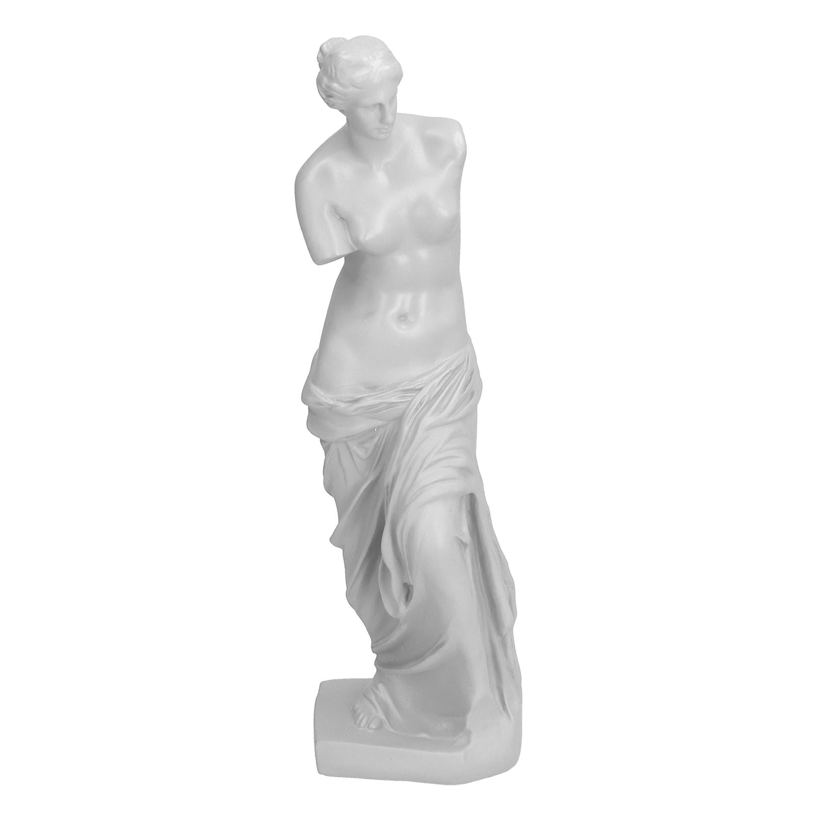 Character Figurine Mini Goddess Broken Arm Sculpture Tabletop Ornament for Living Room OfficeSmall (White)