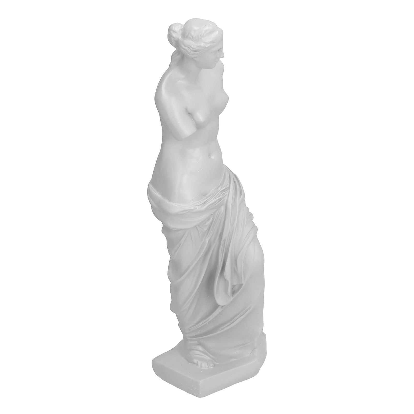 Character Figurine Mini Goddess Broken Arm Sculpture Tabletop Ornament for Living Room OfficeSmall (White)