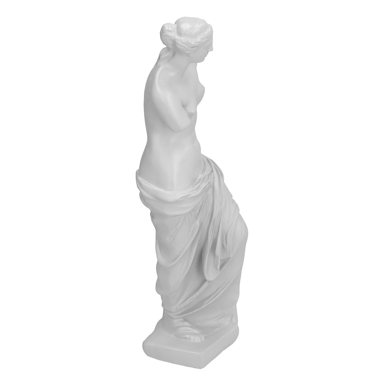 Character Figurine Mini Goddess Broken Arm Sculpture Tabletop Ornament for Living Room OfficeSmall (White)