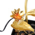 Tabletop Waterfall Fountain 3 Tier Lotus Leaf LED Light Circulating Flowing Water Adjustable Indoor Desk Water Fountain for Home Bedroom Office
