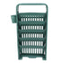 Classroom Deskside Bookshelf Large Capacity 6 Tier Multifunctional Slim Library Reading Storage Rack with Rollers Green