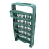 Classroom Deskside Bookshelf Large Capacity 6 Tier Multifunctional Slim Library Reading Storage Rack with Rollers Green