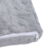 Folding Crown Seat Cushion Chair Cushion Girl Princess Baby Children Small Sofa with Backrest Rabbit Hair Gray 2 Layers