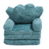 Flip Out Chair Green Fold Out Couch Crown Cute Soft Comfortable Kids Sofa for Boys Girls Home School Kindergarten 3 Layer