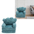 Flip Out Chair Green Fold Out Couch Crown Cute Soft Comfortable Kids Sofa for Boys Girls Home School Kindergarten 3 Layer