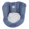 Floor Chair with Back Support Chair Cushion Anti Slip Cute Soft Comfort Velvet Floor Pillow Seating for Office Kids Blue