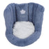 Floor Chair with Back Support Chair Cushion Anti Slip Cute Soft Comfort Velvet Floor Pillow Seating for Office Kids Blue