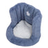 Floor Chair with Back Support Chair Cushion Anti Slip Cute Soft Comfort Velvet Floor Pillow Seating for Office Kids Blue