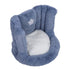 Floor Chair with Back Support Chair Cushion Anti Slip Cute Soft Comfort Velvet Floor Pillow Seating for Office Kids Blue