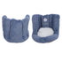 Floor Chair with Back Support Chair Cushion Anti Slip Cute Soft Comfort Velvet Floor Pillow Seating for Office Kids Blue