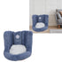 Floor Chair with Back Support Chair Cushion Anti Slip Cute Soft Comfort Velvet Floor Pillow Seating for Office Kids Blue