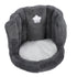 Floor Chair with Back Support Chair Cushion Anti Slip Cute Soft Comfort Velvet Floor Pillow Seating for Office Kids Grey