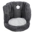 Floor Chair with Back Support Chair Cushion Anti Slip Cute Soft Comfort Velvet Floor Pillow Seating for Office Kids Grey