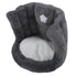 Floor Chair with Back Support Chair Cushion Anti Slip Cute Soft Comfort Velvet Floor Pillow Seating for Office Kids Grey