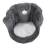 Floor Chair with Back Support Chair Cushion Anti Slip Cute Soft Comfort Velvet Floor Pillow Seating for Office Kids Grey