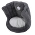 Floor Chair with Back Support Chair Cushion Anti Slip Cute Soft Comfort Velvet Floor Pillow Seating for Office Kids Grey