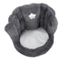 Floor Chair with Back Support Chair Cushion Anti Slip Cute Soft Comfort Velvet Floor Pillow Seating for Office Kids Grey