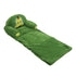 Foldable Kids Sofa Cute Cartoon Design Short Plush Soft Comfortable Portable Children Couch for Home Avocado