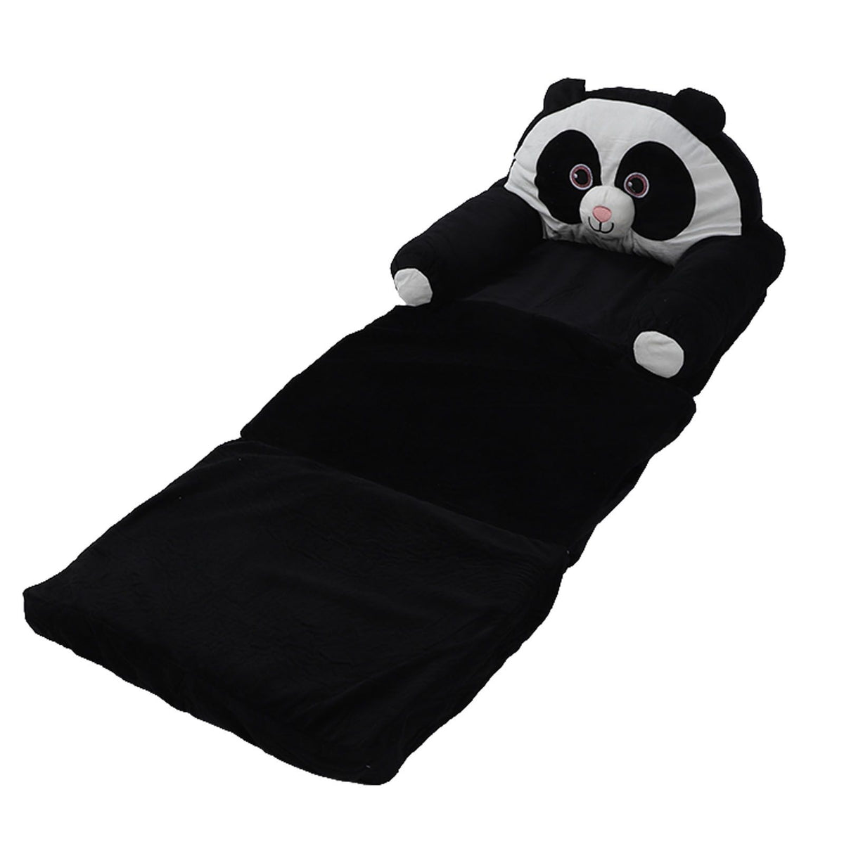 Foldable Kids Sofa Cute Cartoon Design Short Plush Soft Comfortable Portable Children Couch for Home Panda