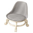 Kids Low Rolling Stool with Backrest Low Height Roller Stool with Universal Wheels Low Roller Seat Step Stool Gray