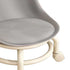 Kids Low Rolling Stool with Backrest Low Height Roller Stool with Universal Wheels Low Roller Seat Step Stool Gray