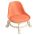 Kids Low Rolling Stool with Backrest Low Height Roller Stool with Universal Wheels Low Roller Seat Step Stool Orange