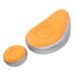 Inflatable Lounge Chair Folding Portable Blow Up Sofa with Footstool for Indoor Outdoor Balcony Backyard Camping Picnic Orange