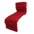 Indoor Outdoor Chaise Lounge Cushion with Ties Splashproof Lounge Chair Cushion Replacement for Lawn Pool 4 Fold 78.74x21.65in Burgundy