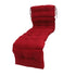 Indoor Outdoor Chaise Lounge Cushion with Ties Splashproof Lounge Chair Cushion Replacement for Lawn Pool 4 Fold 78.74x21.65in Burgundy