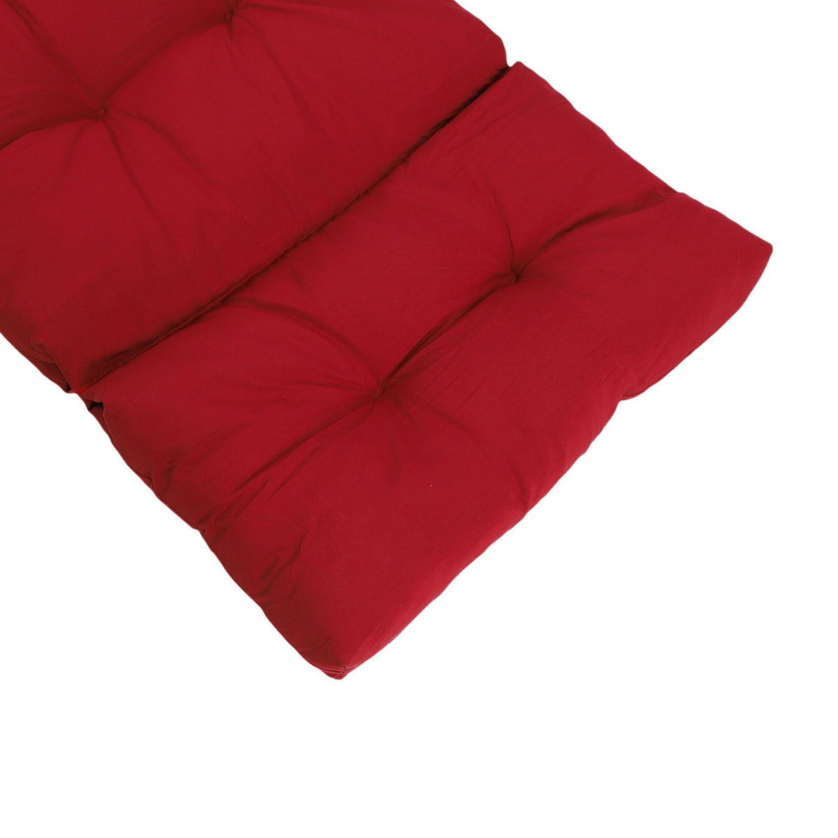 Indoor Outdoor Chaise Lounge Cushion with Ties Splashproof Lounge Chair Cushion Replacement for Lawn Pool 4 Fold 78.74x21.65in Burgundy