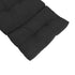 Indoor Outdoor Chaise Lounge Cushion with Ties Splashproof Lounge Chair Cushion Replacement for Lawn Pool 4 Fold 78.74x21.65in Black
