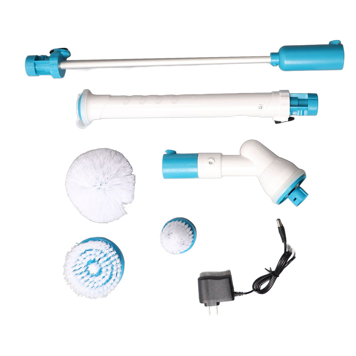 Cordless Rechargeable Electric Long Handle Cleaning Brush Self Rotating Retractable Cleaning Brush