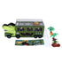 Dinosaur Toys for Kids 15 in 1 Transport Car Carrier Truck Set with 3 Dinosaur Figures Flashing Lights and Music for Christmas Birthday Gifts Green