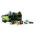 Dinosaur Toys for Kids 15 in 1 Transport Car Carrier Truck Set with 3 Dinosaur Figures Flashing Lights and Music for Christmas Birthday Gifts Green