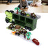 Dinosaur Toys for Kids 15 in 1 Transport Car Carrier Truck Set with 3 Dinosaur Figures Flashing Lights and Music for Christmas Birthday Gifts Green