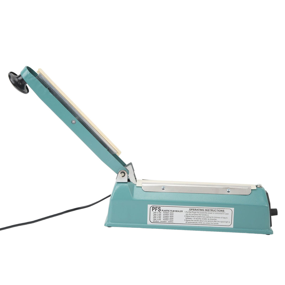 Manual Heat Sealer Machine Professional Iron Shell Heat Sealing Machine for Plastic Bags Aluminum Foil Kraft Paper Bag