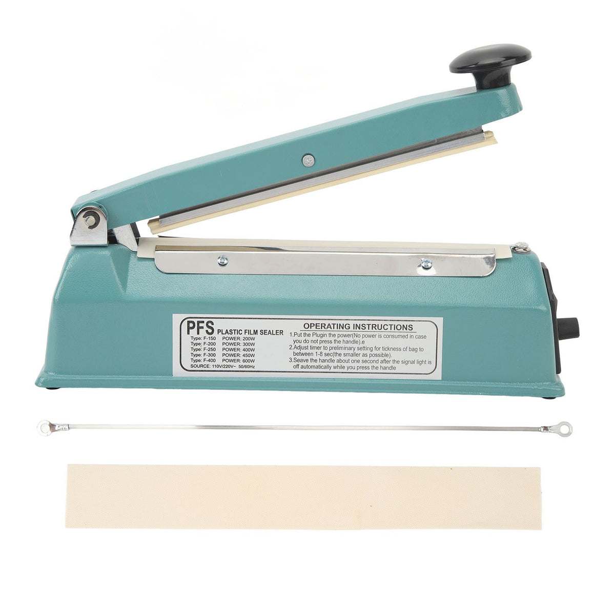 Manual Heat Sealer Machine Professional Iron Shell Heat Sealing Machine for Plastic Bags Aluminum Foil Kraft Paper Bag