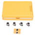 Rolling Toy Storage Bin Toy Storage Organizer Bin with Lid Wheels Children Building Blocks Organizer Orange