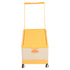 Rolling Toy Storage Bin Toy Storage Organizer Bin with Lid Wheels Children Building Blocks Organizer Orange