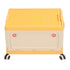 Rolling Toy Storage Bin Toy Storage Organizer Bin with Lid Wheels Children Building Blocks Organizer Orange
