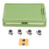 Rolling Toy Storage Bin Toy Storage Organizer Bin with Lid Wheels Children Building Blocks Organizer Green