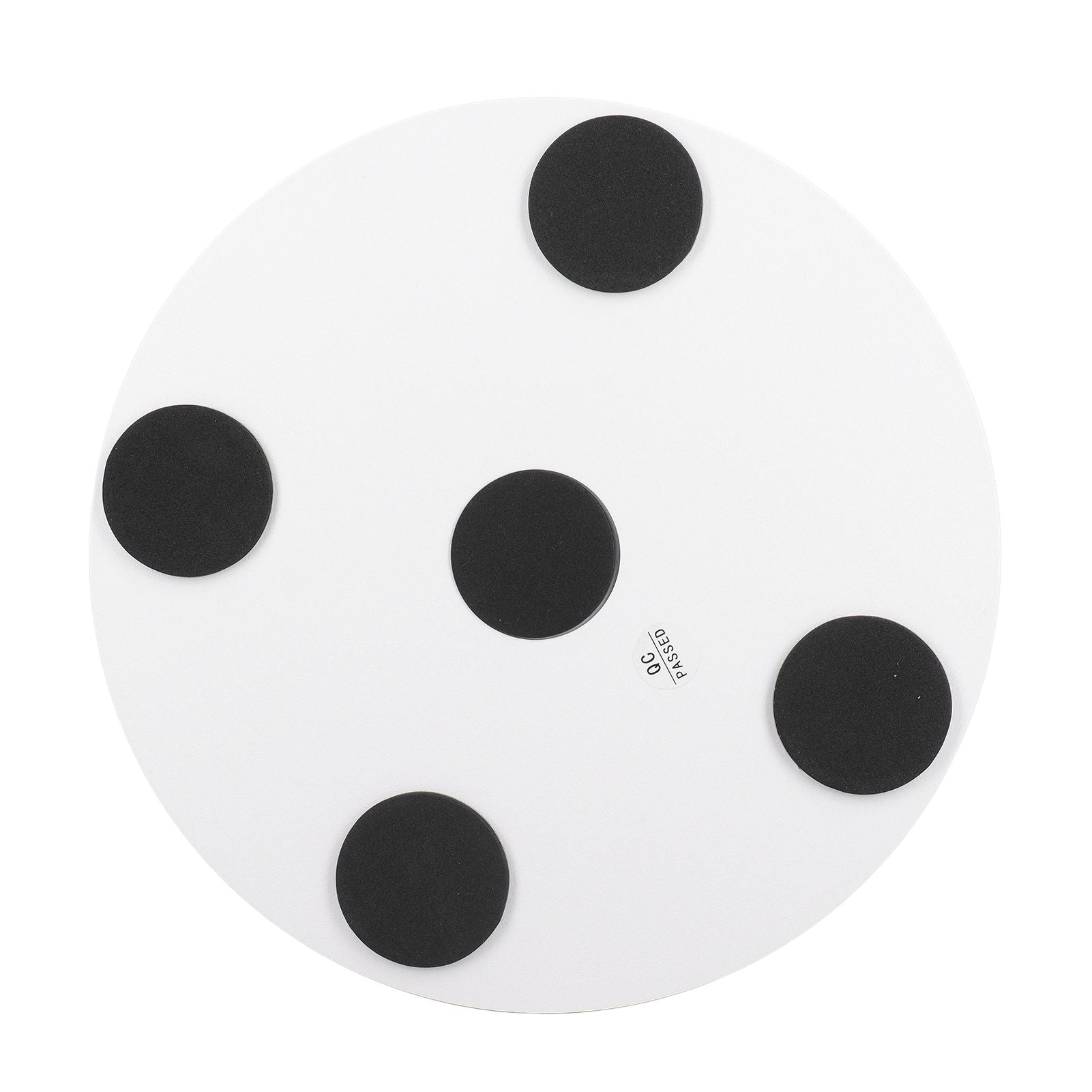360 Degree Rotating Display Stand Speed and Direction Adjustable USB Powered 22cm Electric Rotating Turntable with Colorful Light White