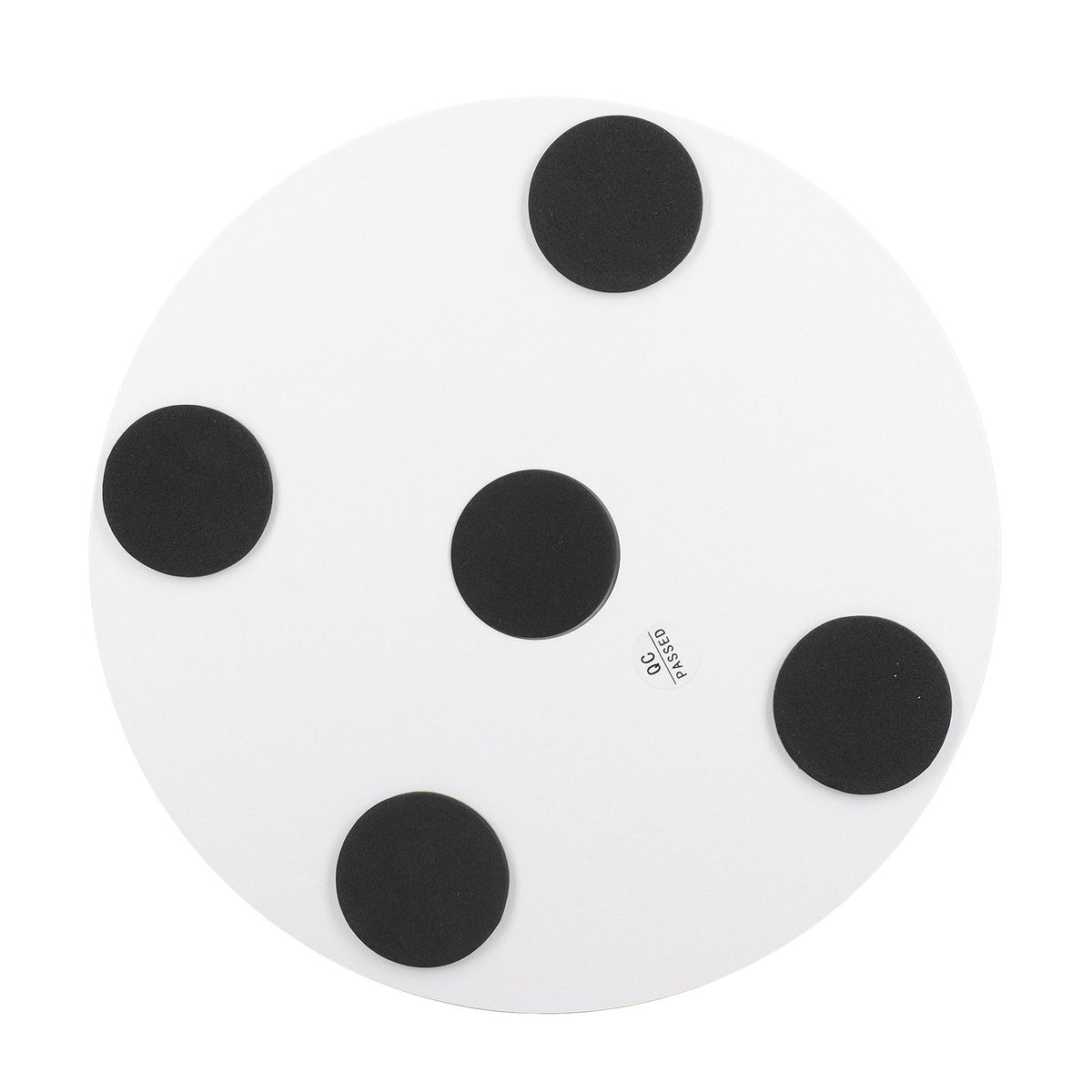 360 Degree Rotating Display Stand Speed and Direction Adjustable USB Powered 22cm Electric Rotating Turntable with Colorful Light White