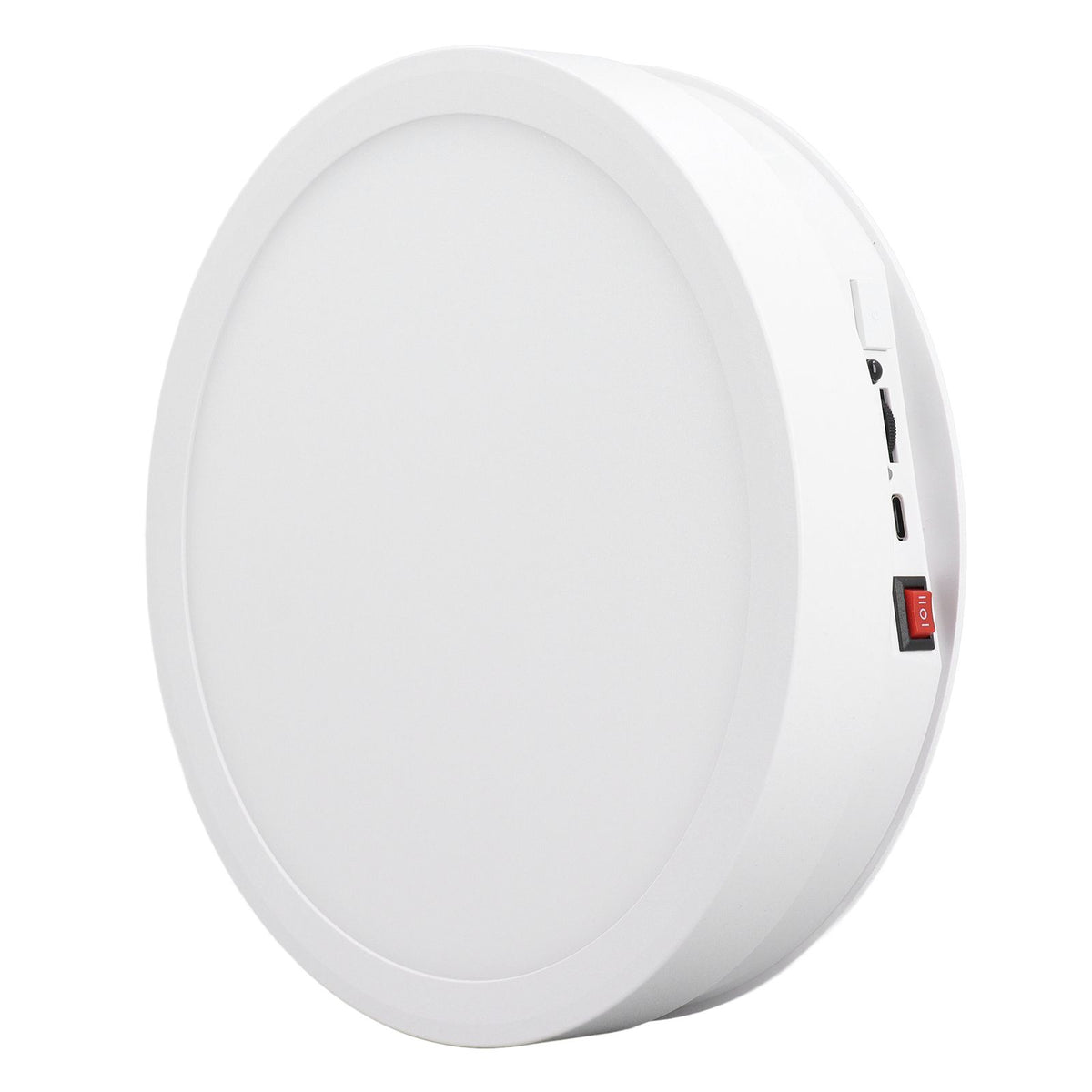 360 Degree Rotating Display Stand Speed and Direction Adjustable USB Powered 22cm Electric Rotating Turntable with Colorful Light White