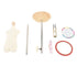 Female Mannequin Torso High Temperature Resistant Height Adjustable Female Mannequin Torso Dress Form with Display Stand 1/4