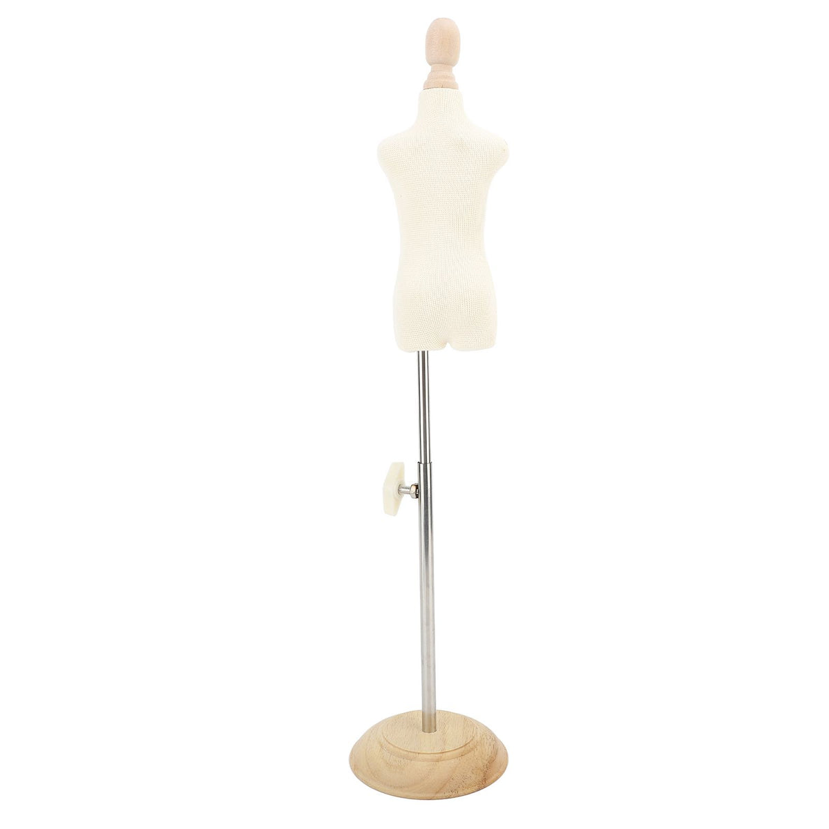 Female Mannequin Torso High Temperature Resistant Height Adjustable Female Mannequin Torso Dress Form with Display Stand 1/4