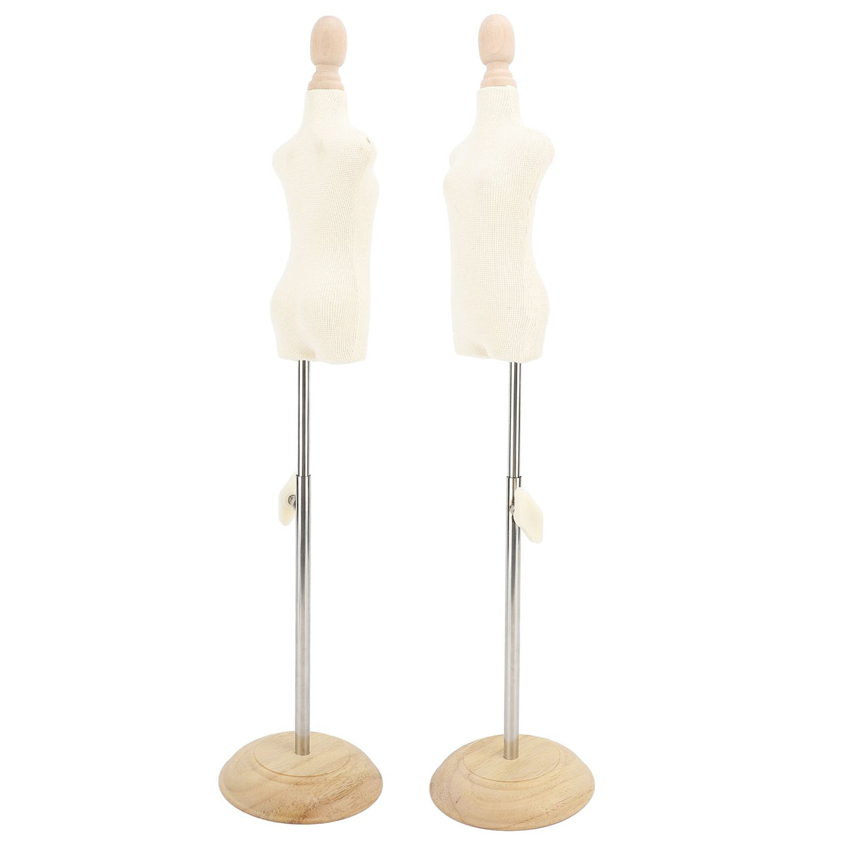 Female Mannequin Torso High Temperature Resistant Height Adjustable Female Mannequin Torso Dress Form with Display Stand 1/4